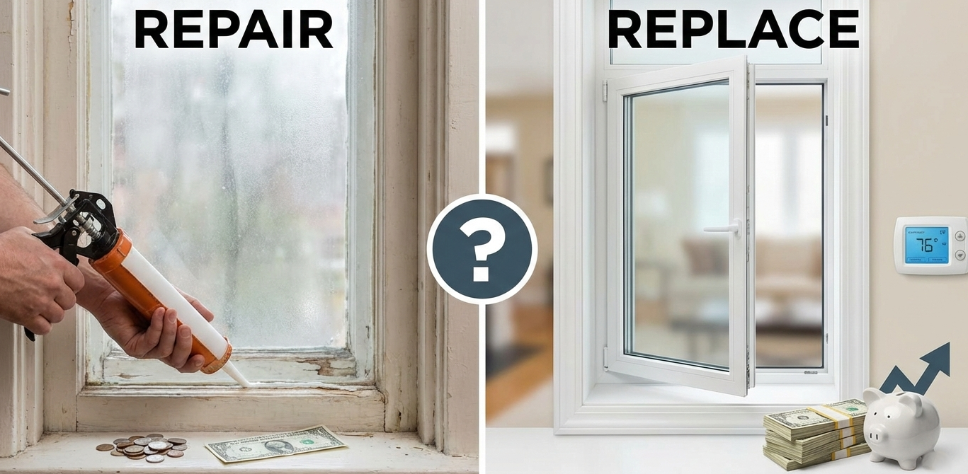 Window Replacement vs. Repair